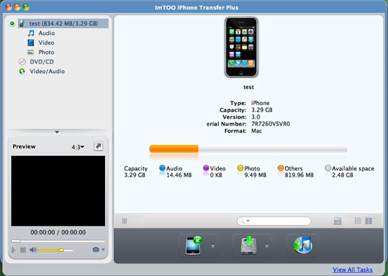 ImTOO iPhone Transfer Plus for Mac software