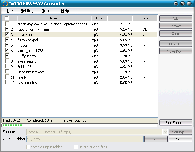 ImToo mp3 wav converter v2.1
