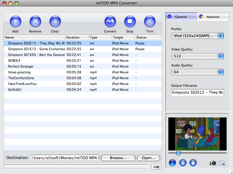 ImTOO MP4 Converter for Mac