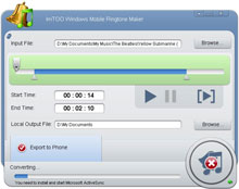 ImTOO Windows Mobile Ringtone Maker