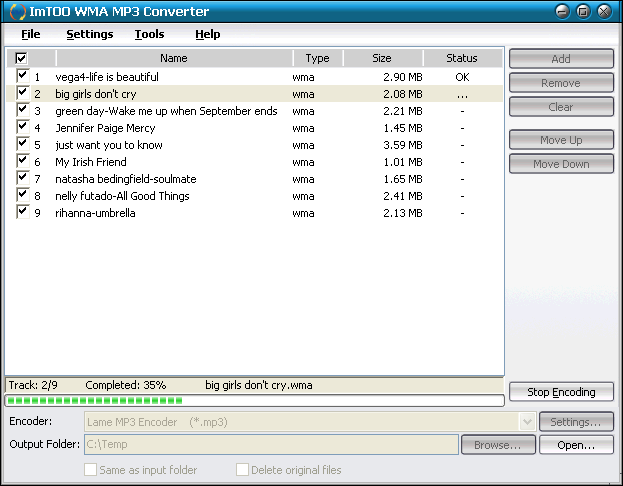ImTOO WMA MP3 Converter