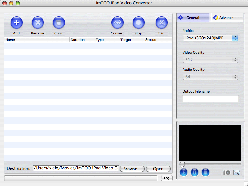 ImTOO iPod Video Converter for Mac 3.2.59.1204
