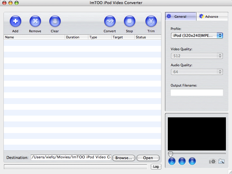 Convert popular video formats to iPod video